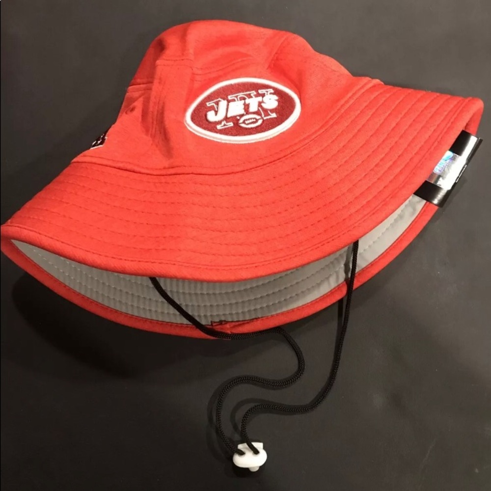 NEW ERA NFL Pro Bowl New York Jets Training Red Bucket Hat Size Medium/Large Nwt